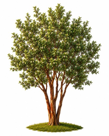 Ilustración de un arrayán (Arrayanes)